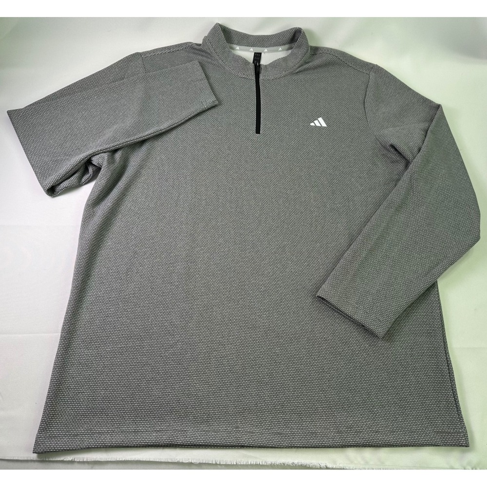 NWT Adidas Men's 2XL Microdot 1/4 Zip Golf Pullover MSRP $65 ADVR0883